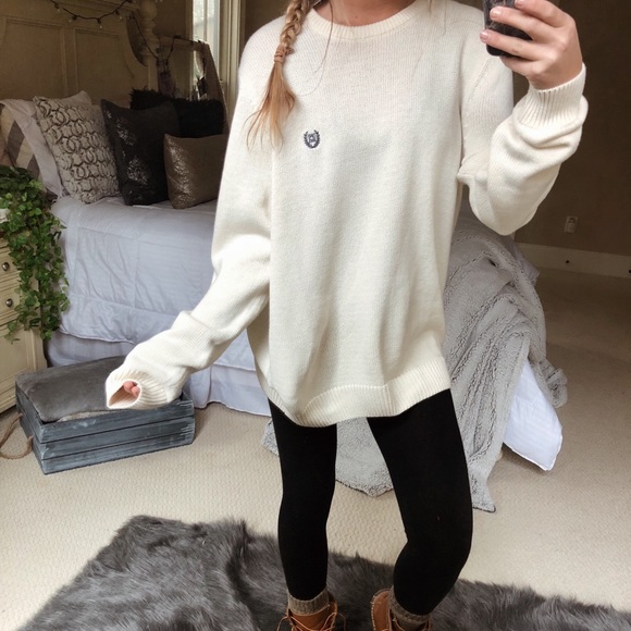 Sweaters - cream chaps knit